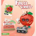Dify Apple DJ Building Blocks Set 400+ Pcs | Fruit Party Music Series | Cute Musical Character Model | Creative Display Toy for Kids & Collectors
