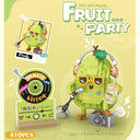 Dify Pear Lead Singer Building Blocks Set 410+ Pcs | Fruit Party Music Series | Cute Musical Character Model | Creative Display Toy for Kids & Collectors
