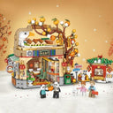 Dify New Year Roast Duck Store Building Blocks Set (1416+ PCS) | Chinese Street View Architecture Model Kit | Creative Display Décor for Teens & Adults