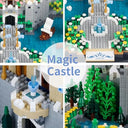 Dify Pink Flower Princess Castle Building Blocks Set (4500+ PCS) | Floral Palace Micro Blocks Model Kit Complex for Ages 14+ | LED Lights | 5 Year Structural Warranty