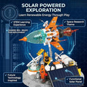 Dify Solar Powered Rocket Building Blocks Set (341+ PCS) | STEM Space Launch Vehicle Model Kit | Educational Construction Toy for Kids