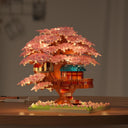 Dify Cherry Blossom Bonsai Tree Building Set – 2151+ Pieces Japanese Sakura Tree House Model, Mini Micro Bricks Creative Collectible Gift for Adults & Teens 14+ (Pink)