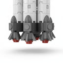 Dify || 2 in 1 Space Rocket & Falcon Heavy Rocket Building Blocks Set || 1000+ Pcs || 6-in-1 STEAM Aerospace Kit || 79 Pcs || Compatible Bricks