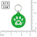 Dify Smart Pet ID Tag with QR Code & NFC | No Subscription | Instant Scan & Contact Info Access | Track & Reunite Lost Pets Quickly | Waterproof, Durable Dog & Cat Tag | Lifetime Access [Green]