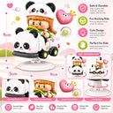 Dify Panda Rocking Ride Building Blocks Set 188+ Pcs | Cute Cartoon Animal Scooter Model | Creative Display Toy for Kids & Collectors