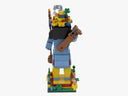 Dify Ram Ji Building Block Set, Indian Devotional Figure Model, Creative Construction Toy with Decorative Design, Cultural Building Activity for Home Display, Collection and Gifting