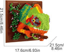 Dify Chameleon Wall Art Building Blocks Set (2691+ PCS) | Complex for Ages 14+ | 3D Reptile Mosaic Display Model | Home & Office Wall Décor