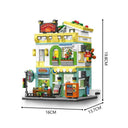 Dify Supermarket Street Scene Building Block Set (745+ PCS) – Mini Mall City Model DIY Kit for Adults & Teens 14+, Creative Construction Toy | 5 Year Structural Warranty