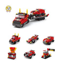Dify 6-in-1 Truck Building Block Set, 1000+ Pieces STEAM Construction Vehicle Kit for Kids, Build Transport Trucks, Loaders & Heavy Duty Vehicles, 6 Month Structural Warranty