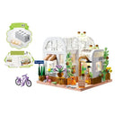 Dify Kids Glass Flower Shop Building Blocks Set (561+ Pieces) with LED Lights | Creative DIY Construction Toy | Educational STEM Kit | 6-Month Structural Warranty | Gift for Boys & Girls