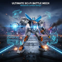 Dify 2-in-1 Robot Spaceship Building Block Set, 673+ PCS Transforming Robot to Spacecraft Model Kit, STEM Sci-Fi Construction Toy Gift for Kids & Teens