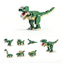 Dify Dinosaur Building Blocks Set – T-Rex Bricks Toy with Triceratops, Stegosaurus & More Dino Figures, 1000+ Pcs, STEM Kit for Kids & Adults, Ages 6+