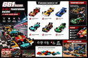 Dify 6-in-1 F1 Racing Car Building Blocks Set (700+ PCS) | Transforming Formula Race Car Models Construction Kit | STEM Educational Toy for Kids & Teens