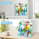 Dify Two Parrots Wall Art Building Blocks Set (1550+ PCS) | Complex for Ages 14+ | 3D Love Birds Mosaic Display Model | Home & Office Wall Décor