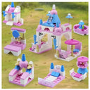 Dify 6-in-1 Mini Castle Building Block Set, 131 PCS Creative Castle Construction Toy, Educational STEM Building Kit for Kids 3+,