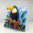 Dify Toucan Wall Art Building Blocks Set (1363+ PCS) | Complex for Ages 14+ | 3D Tropical Bird Mosaic Display Model | Home & Office Wall Décor