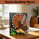 Dify Triceratops Wall Art Building Blocks Set (2170+ PCS) | Complex for Ages 14+ | 3D Dinosaur Mosaic Display Model | Home & Office Wall Décor