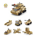 Dify 6-in-1 Military Tank Building Block Set, 1000+ Pcs STEAM Kit for Kids, Build Military Vehicles & Transporters, Birthday Gift for Boys & Girls, 6 Months Structural Warranty