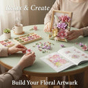 Dify Pink Bouquet Building Blocks Set (726+ PCS) | Artificial Flower Arrangement DIY Model Kit | Decorative Floral Blocks for Home & Office Décor