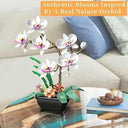 Dify Orchid Flower Building Blocks Kit (581+ Pieces) DIY Bouquet Set, Creative Botanical Model, Home Decor Gift for Kids & Adults with