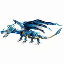 Dify Blue Water Dragon Building Block Set (501 PCS) – Dragon Model Toy for Kids Boys & Girls, Mini Brick Collectible Figure, Creative Construction Gift | 5 Year Structural Warranty