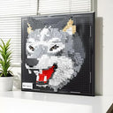 Dify Wolf Wall Art Building Blocks Set (2214+ PCS) | Complex for Ages 14+ | 3D Wildlife Mosaic Display Model | Home & Office Wall Décor