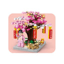 Dify Cherry Blossom Tree Building Block Set – 164 Pcs Miniature Sakura Scene Kit with Girl Figure, Home Decor Toy for Ages 6+, Compatible with Major Brands | 5 Year Structural Warranty