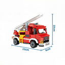 Dify 4-in-1 Fire Truck Building Block Set, 942+ PCS Multi-Model Fire Rescue Vehicle Kit with Fire Engine & Equipment, STEM Construction Toy for Kids & Teens