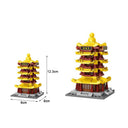 Dify || Ocean Chinese Architecture Series || Yellow Crane Tower Building Block Set || 167 Pcs || Compatible with Major Brick Brands