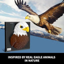 Dify Eagle Wall Art Building Blocks Set (1700+ PCS) | Complex for Ages 14+ | 3D Bird of Prey Mosaic Display Model | Home & Office Wall Décor