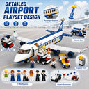 Dify Airport Adventure & Naval Forces Building Block Combo Set, 622+ PCS Passenger Airplane, Airport Playset & 6-in-1 Naval Forces Construction Kit,