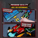 Dify 6-in-1 F1 Racing Car Building Blocks Set (700+ PCS) | Transforming Formula Race Car Models Construction Kit | STEM Educational Toy for Kids & Teens