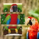 Dify Parrot Wall Art Building Blocks Set (2008+ PCS) | 3D Tropical Bird Mosaic Display Model | Complex for Ages 14+