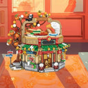Dify New Year Roast Duck Store Building Blocks Set (1416+ PCS) | Chinese Street View Architecture Model Kit | Creative Display Décor for Teens & Adults