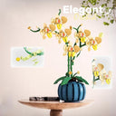 Dify Orchid Flower Building Blocks 766+ Pcs | Creative Bonsai Plant Kit for Kids Adults | Valentine's Day Gift Home Office Decor