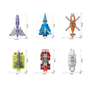 Dify 6-in-1 Bugle Call Robot Building Blocks Set, 881 Pieces Transforming Mecha Construction Toy, STEM Educational DIY Kit for Kids Boys & Girls Ages 6+