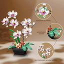 Dify Orchid Flower Building Blocks Kit (581+ Pieces) DIY Bouquet Set, Creative Botanical Model, Home Decor Gift for Kids & Adults with