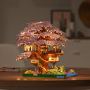 Dify Cherry Blossom Bonsai Tree Building Set – 2229+ Pieces Japanese Sakura Tree House Model, Mini Micro Bricks Creative Collectible Gift for Adults & Teens 14+ (Purple)