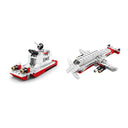 Dify 6-in-1 Ship Building Block Set Toys [White] | STEAM Kit for Kids | Build Boats, Yachts & More (1000+ Pcs) | Birthday Gift for Boys & Girls
