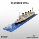 Dify Titanic Ship Micro Mini Building Blocks Set – 1878 Pieces 3D Titanic Model, DIY Micro Blocks Construction Toy, STEM Gift for Adults & Kids Age 14+