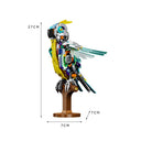Dify Finger Rock Creator Parrot Building Set – 688 PCS Creative Bird Animal Model Kit with Stand, Compatible Brick Construction Toy, Collectible Display Gift for Kids Teens & Adults Ages 14+