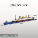Dify Titanic Ship Micro Mini Building Blocks Set with LED Light (607 Pieces, Complex only for 14+) – DIY Construction Toy, Ship Replica, STEM Gift | 5 Year Structural Warranty