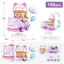 Dify Fox Rocking Ride Building Blocks Set 190+ Pcs | Cute Cartoon Animal Scooter Model | Creative Display Toy for Kids & Collectors