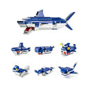 Dify Shark Building Blocks Set – 1000+ PCS Ocean Animal Construction Toy, Large Shark & Mini Sea Creatures Model, STEM Educational DIY Bricks Kit for Kids & Adults Ages 6+ | 5 Year Structural Warranty