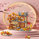 Dify Autumn Sun Cabin Building Blocks Set (962+ PCS) | LED Light Countryside Cottage Architecture Model Kit | Creative Display Décor for Teens & Adults