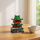 Dify || Ocean Chinese Architecture Series || Penglai Pavilion Building Block Set || 112 Pcs || Compatible with Major Brick Brands