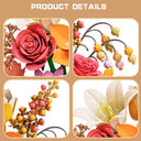 Dify Bouquet Flower Building Blocks Set (813+ PCS) | Artificial Floral Arrangement DIY Model Kit | Botanical Home & Office Décor Gift