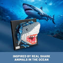 Dify Shark Wall Art Building Blocks Set (1926+ PCS) | Complex for Ages 14+ | 3D Marine Life Mosaic Display Model | Home & Office Wall Décor