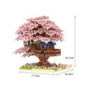 Dify Cherry Blossom Bonsai Tree Building Set (2151+ PCS) – Japanese Sakura Tree House Model with LED Lights, Pink Mini Bricks DIY Kit, Creative Collectible Décor Gift for Teens & Adults 14+