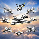 Dify 8-in-1 Airplane Building Blocks Set (658+ PCS) | Transforming Aircraft Models Construction Kit | STEM Educational Toy for Kids & Teens | Creative Play Set